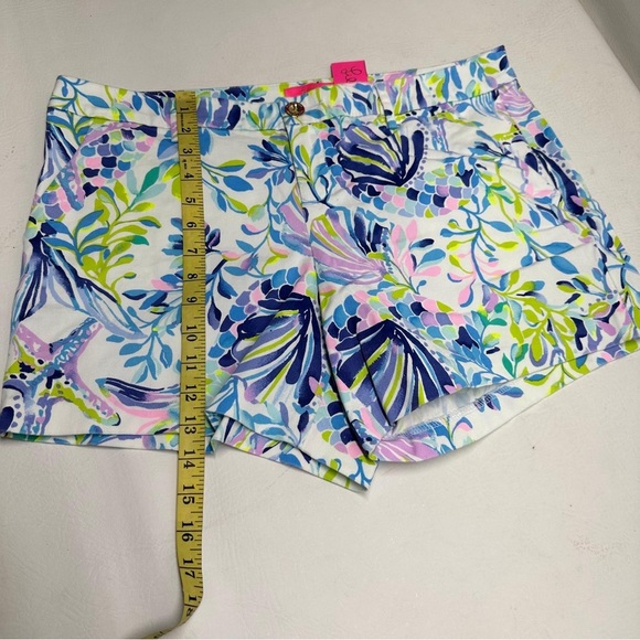 Lilly Pulitzer Callahan stretch Floral Print Women's Shorts size 12 nwt - Picture 9 of 12